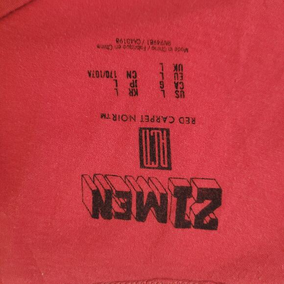 Jimi Hendrix Tank Top Mens M (Tag L Fits Medium 21.5" Chest) 21Men Red Graphic - Picture 5 of 5